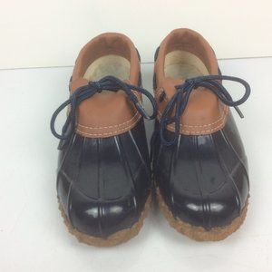 Pro Line Blue Waterproof Sheepskin Lined Rain Duck Shoes Size 6